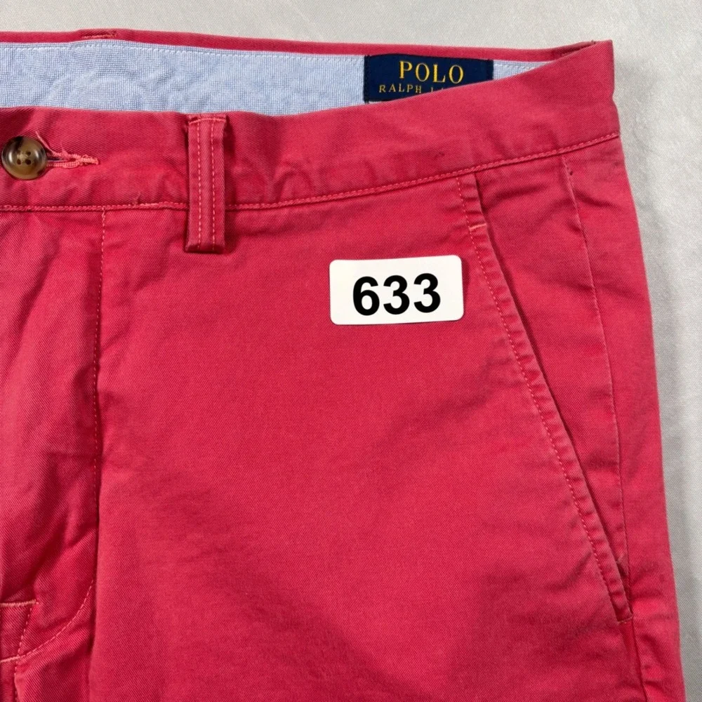 Polo‎ Ralph Lauren The Polo Chino Mens 32/32 Coarl Stretch Slim Fit Twill Pants